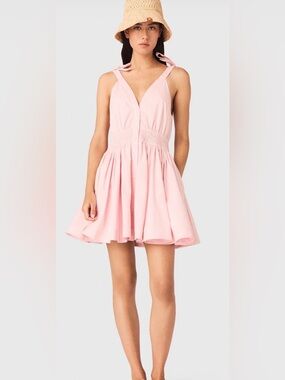 Maje Reonea Short Flared Cotton Dress